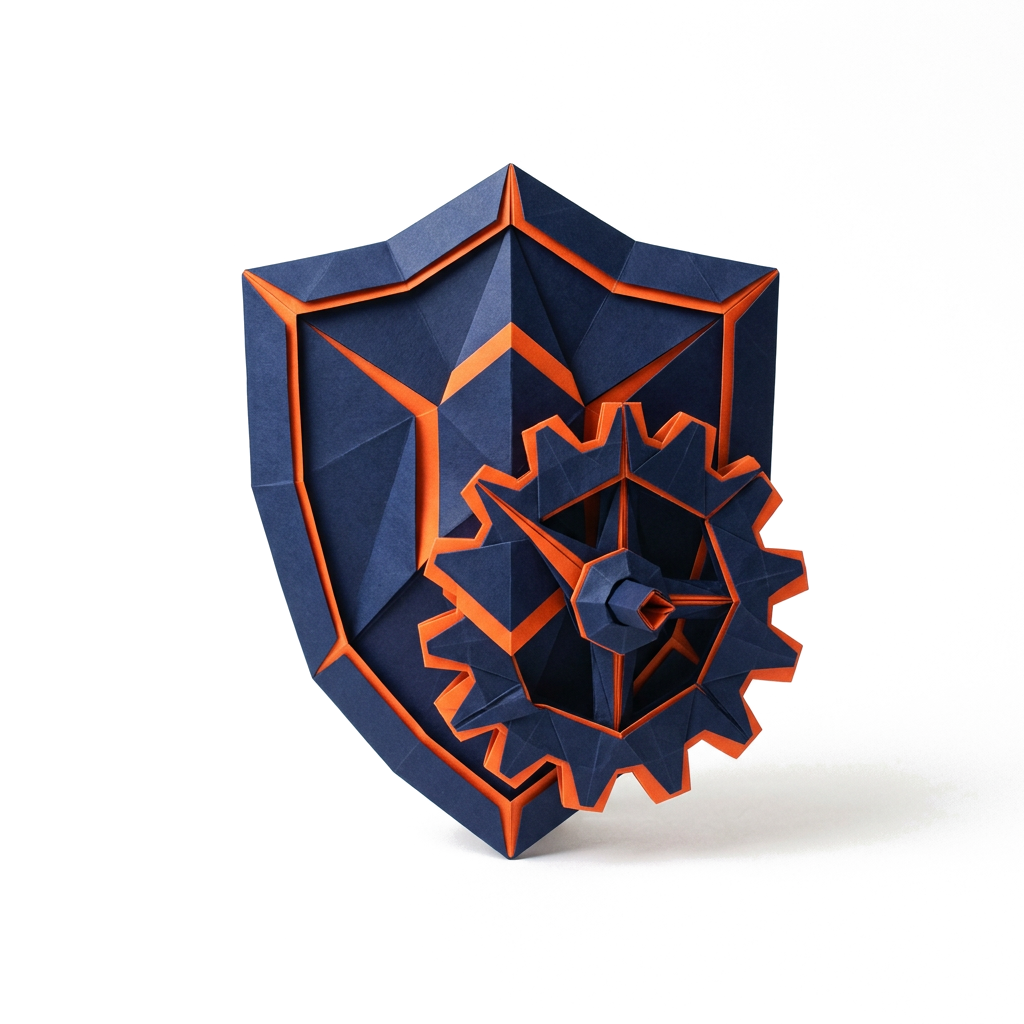 Origami symbolizujące usługę AI DevOps